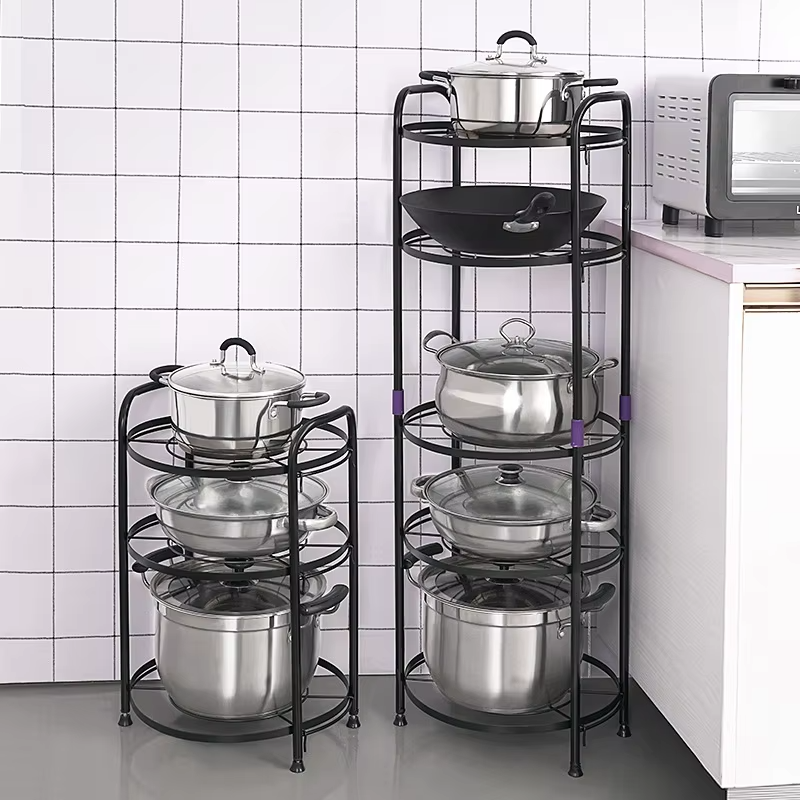 5 Layer Kitchen Steel Pot Rack-P0222